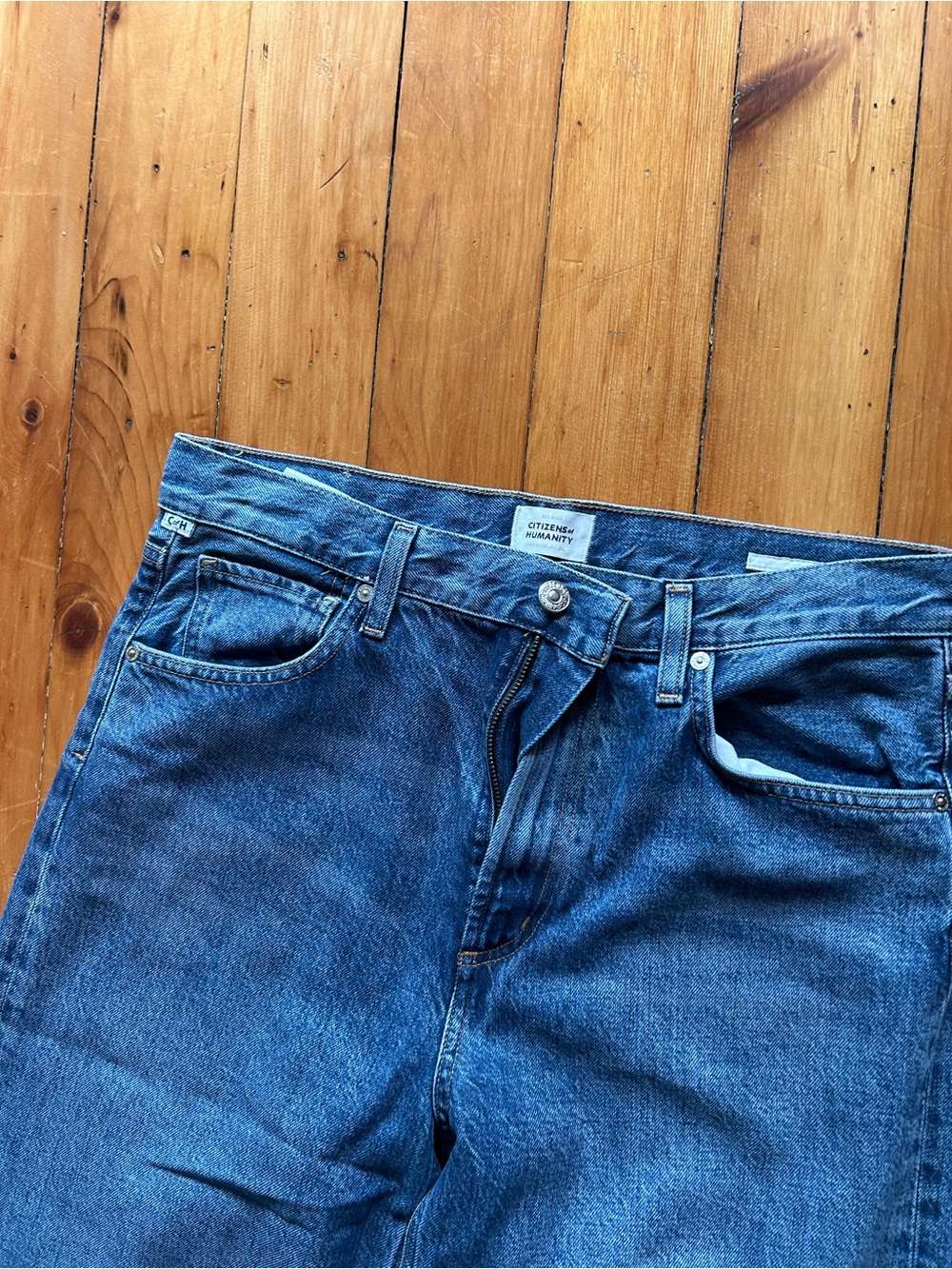 Citizens of Humanity Paloma Baggy Wide Leg Jeans in Siesta Size 28 Blue - Picture 4 of 9
